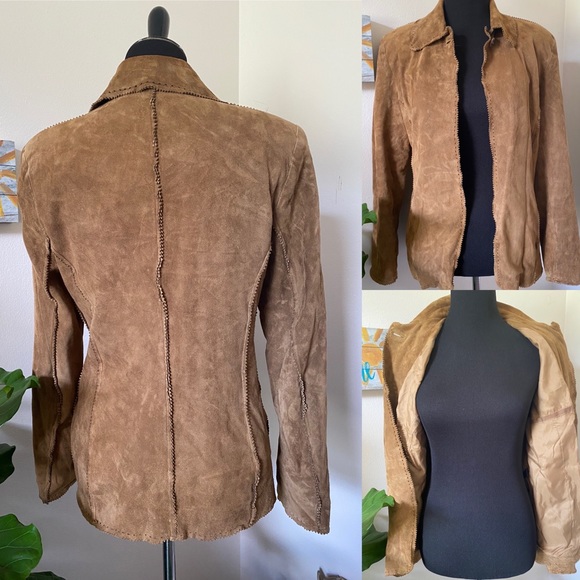 Suede Leather Jacket 🧥 - Picture 3 of 11
